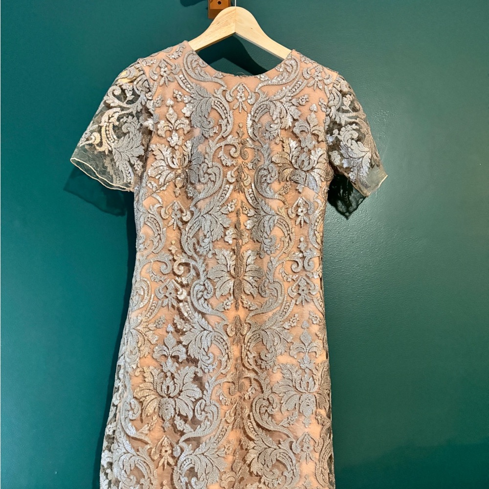 Dress the Population Sequin Dress Nude | Size M